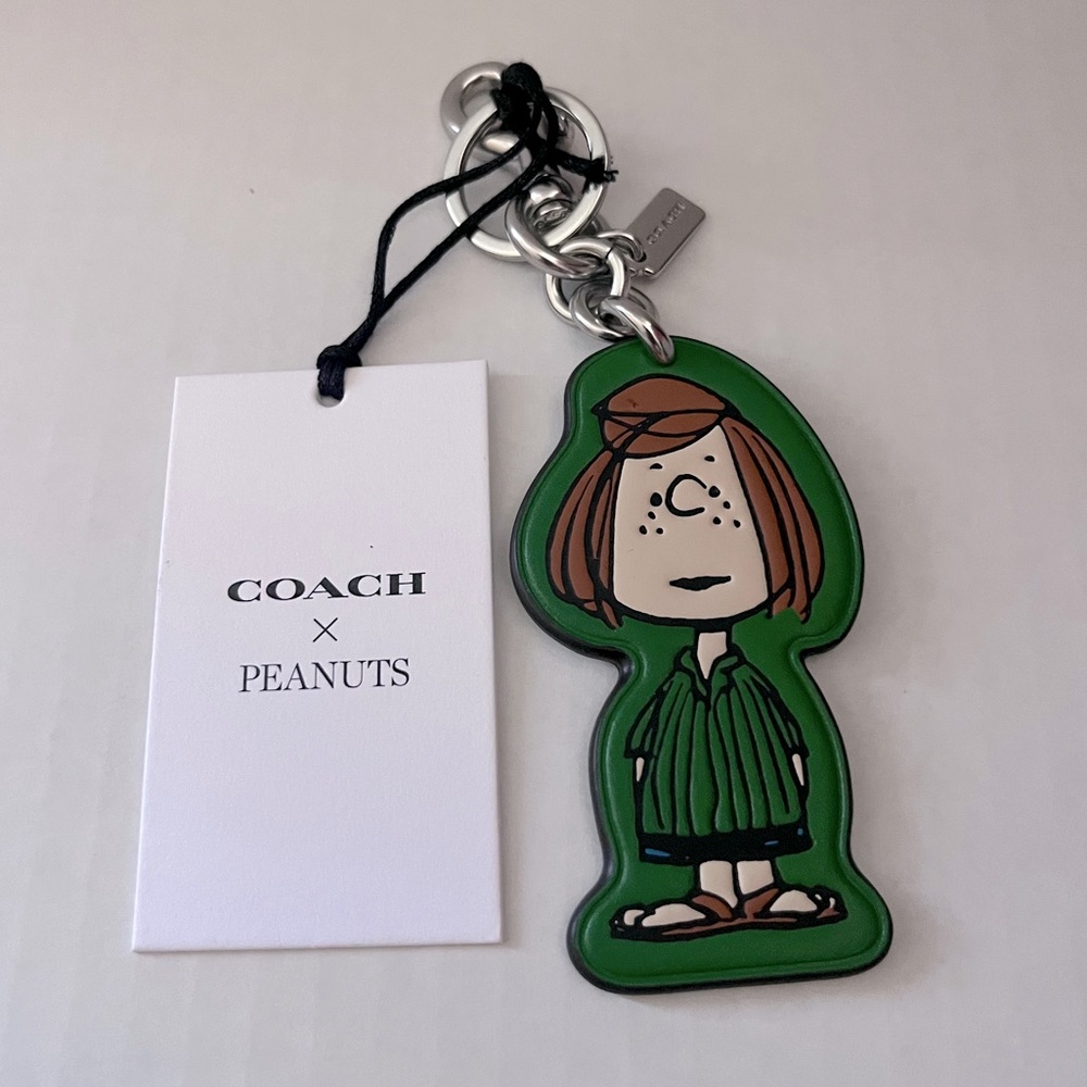 Last 3! NWT Coach X Peanuts Peppermint Patty Bag Charm CBG567